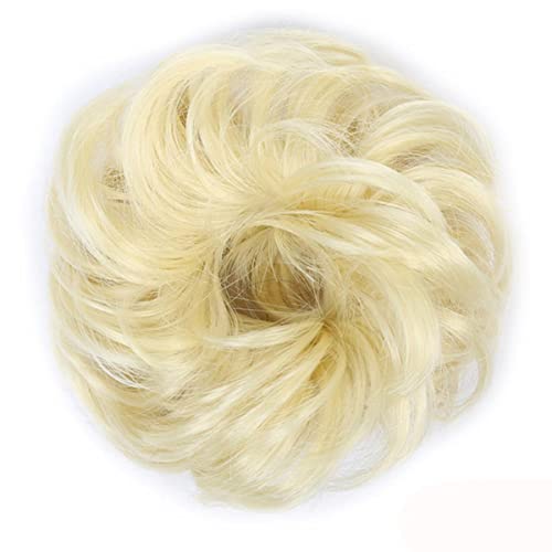 Frauen-Haar-Brötchen-synthetischer lockiger Chignon-Roller-Brötchen-Perücke-Klaue Clip im Haarteil-Haar-Ring-Wrap-On Messy Bun-102 von SAMCRY