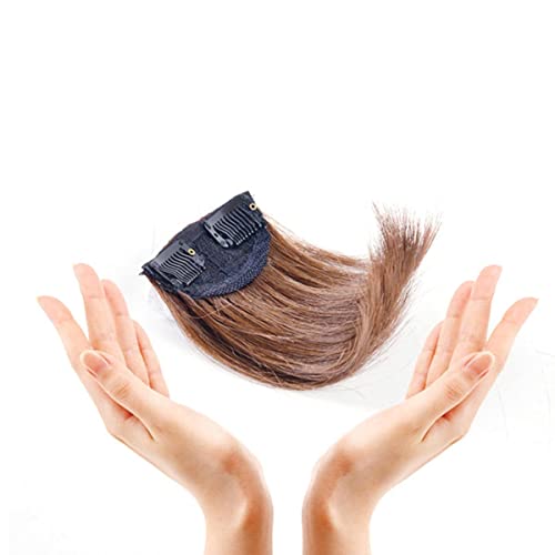 Glattes Haar, weiches Kissen, hohe Haarstücke, unsichtbar, natürliche Haarpolster, Clip-Perücken für Frauen, zwei Seiten, dickes Haar, AJ09-2-30,2 Stück von SAMCRY