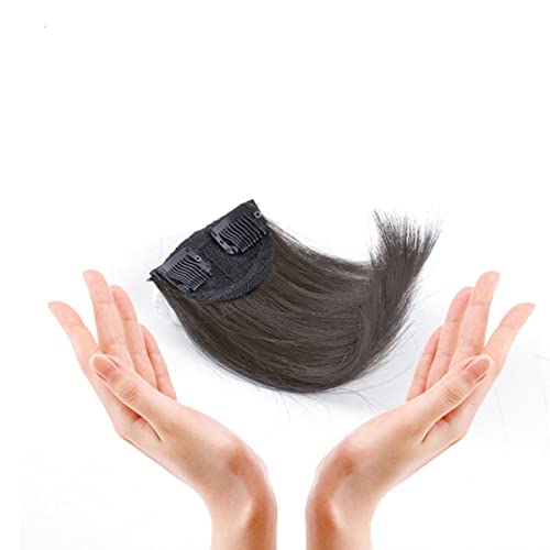 Glattes Haar, weiches Kissen, hohe Haarstücke, unsichtbar, natürliche Haarpolster, Clip Perücken für Frauen, zwei Seiten, dickes Haarvolumen-AJ09-4,2 Stück von SAMCRY