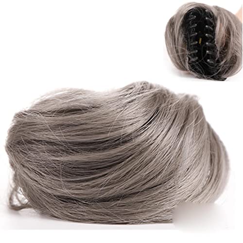 Synthetischer Chignon mit Clip Elastische Haar Stirnband Unordentliche Clip im Haarteil Ring Wickeln Sie auf chaotischen Chignon für Frauen-171 von SAMCRY