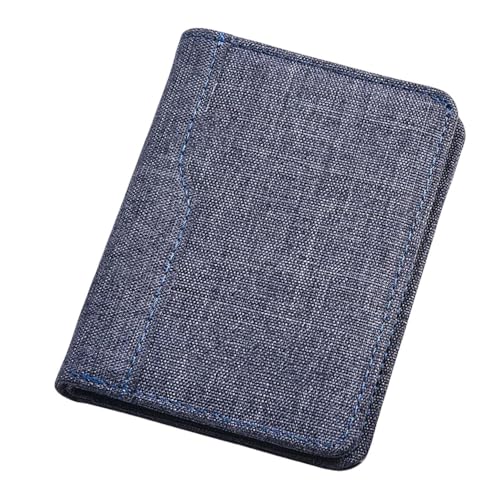 SAMEZA Herren Geldbörse Kartenhalter Herren Geldbörse Münzfach Ausweishalter Kurzes Kreditkartenetui Schlanke Geldbörse Geldklammer,Blau von SAMEZA