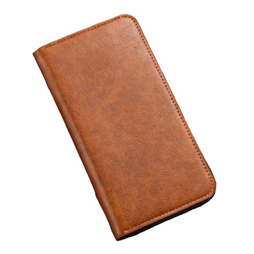 SAMEZA Herren Reisepass Brieftasche Reißverschluss Männer Geldbörse Modische Geldbörsen, Hellbraun von SAMEZA