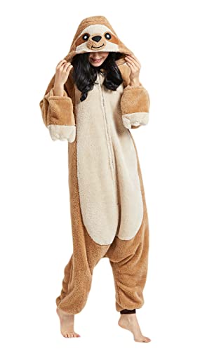 SAMGU Adult Onesie Pyjama Cosplay Tier Body Nachtwäsche Kleid Overall Animal Sleepwear Erwachsene Jumpsuit Costume von SAMGU