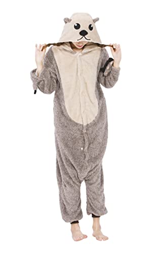 SAMGU Adult Onesie Pyjama Cosplay Tier Body Nachtwäsche Kleid Overall Animal Sleepwear Erwachsene Jumpsuit Costume von SAMGU