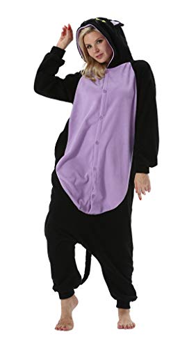 SAMGU Adult Pyjama Cosplay Tier Onesie Body Nachtwäsche Kleid Overall Animal Sleepwear Erwachsene Jumpsuit Costume Katze M von SAMGU