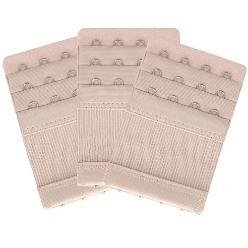 SAMGU BH-Verlängerung 4 Haken Damen BH-Verlängerer, 3 Stück von SAMGU