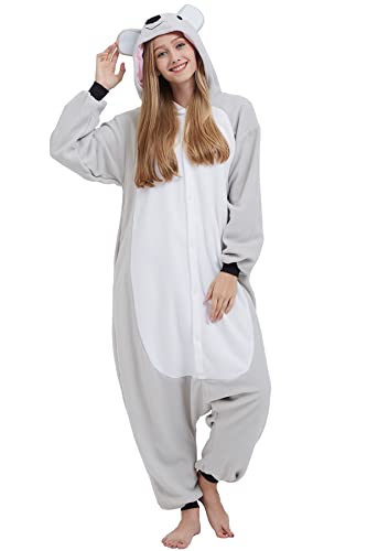 SAMGU Damen Jumpsuits Onesie Tier Unisex Kigurumi Schlafanzug Cosplay Kostüm Erwachsene Pyjamas Hoodie Halloween Fasching Herren Sleepwear von SAMGU