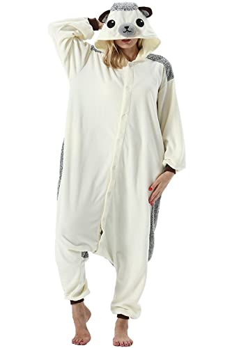 SAMGU Damen Jumpsuits Onesie Tier Unisex Kigurumi Schlafanzug Cosplay Kostüm Erwachsene Pyjamas Hoodie Halloween Fasching Herren Sleepwear von SAMGU