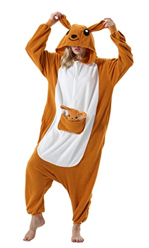 SAMGU Damen Jumpsuits Onesie Tier Unisex Kigurumi Schlafanzug Cosplay Kostüm Erwachsene Pyjamas Hoodie Halloween Fasching Herren Sleepwear von SAMGU