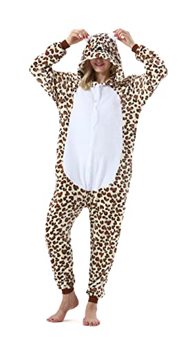 SAMGU Onesie Tier Damen Jumpsuits Unisex Schlafanzug Kigurumi Cosplay Kostüm Erwachsene Pyjamas Hoodie Halloween Fasching Herren Sleepwear von SAMGU