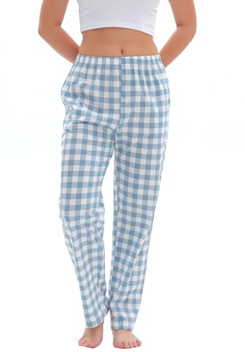 SAMGU Schlafanzughosen für Damen Pyjamahose Pyjamas Hosen Baumwolle Lang Pyjama Hose Damen Schlafhosen Weich Pyjamas Bequeme Schlafanzughose Frauen von SAMGU