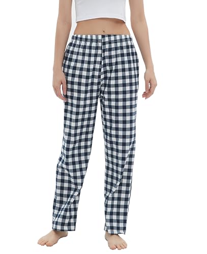 SAMGU Schlafanzughosen für Damen Pyjamahose Pyjamas Hosen Baumwolle Lang Pyjama Hose Damen Schlafhosen Weich Pyjamas Bequeme Schlafanzughose Frauen von SAMGU