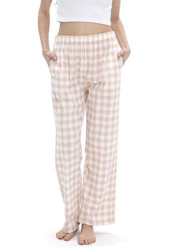 SAMGU Schlafanzughosen für Damen Pyjamahose Pyjamas Hosen Baumwolle Lang Pyjama Hose Damen Schlafhosen Weich Pyjamas Bequeme Schlafanzughose Frauen von SAMGU
