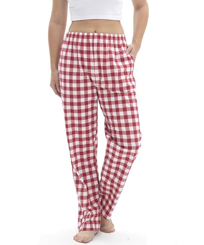 SAMGU Schlafanzughosen für Damen Pyjamahose Pyjamas Hosen Baumwolle Lang Pyjama Hose Damen Schlafhosen Weich Pyjamas Bequeme Schlafanzughose Frauen von SAMGU