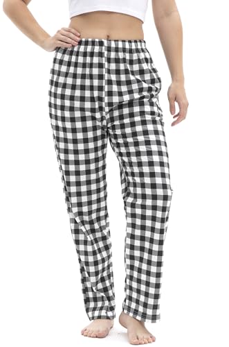 SAMGU Schlafanzughosen für Damen Pyjamahose Pyjamas Hosen Baumwolle Lang Pyjama Hose Damen Schlafhosen Weich Pyjamas Bequeme Schlafanzughose Frauen von SAMGU