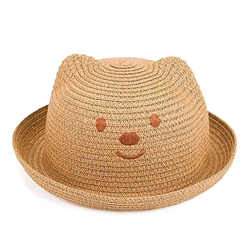 SAMGU Tiere Kind Jungen Mädchen Sommer Frühlings Kind Baby Hut Kappe Strohhut Kappe Farbe Khaki von SAMGU