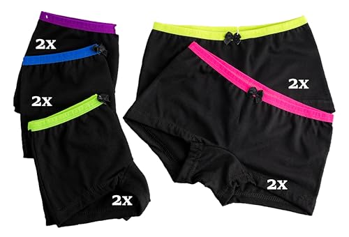 SAMILY Unterhosen für Mädchen Hipster Baumwolle 10er Pack Boxershorts Slip 122 128 von SAMILY
