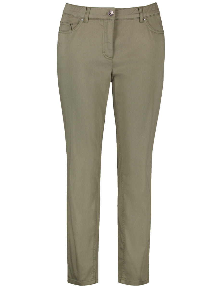 SAMOON - 5-Pocket Jeans Betty grün - Gr. - 44 von SAMOON