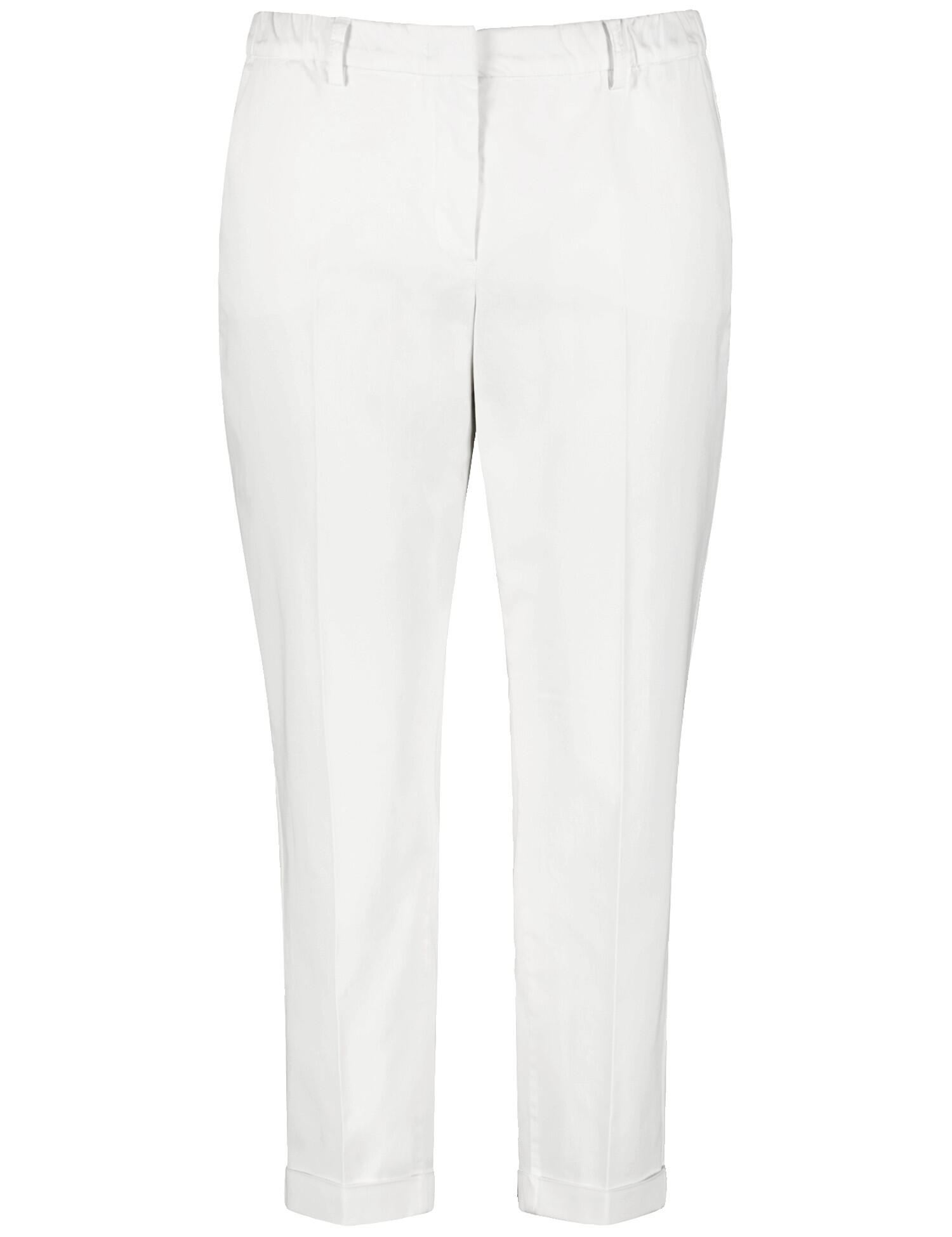 SAMOON - 7/8 Hose aus Baumwoll-Stretch Greta white - Gr. - 44 von SAMOON