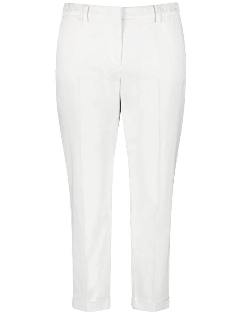 SAMOON - 7/8 Hose aus Baumwoll-Stretch Greta white - Gr. - 54 von SAMOON