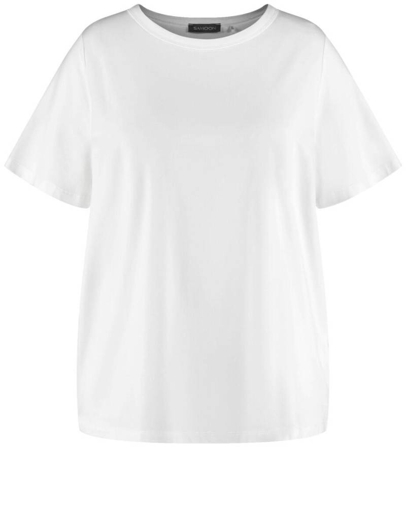 SAMOON - Basic T-Shirt weiß - Gr. - 46 von SAMOON