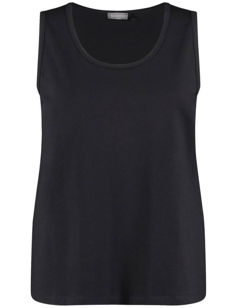 SAMOON - Basic Top schwarz - Gr. - 48 von SAMOON