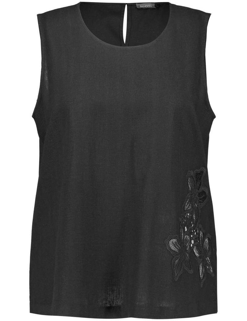 SAMOON - Bluse ohne Arm black - Gr. - 50 von SAMOON