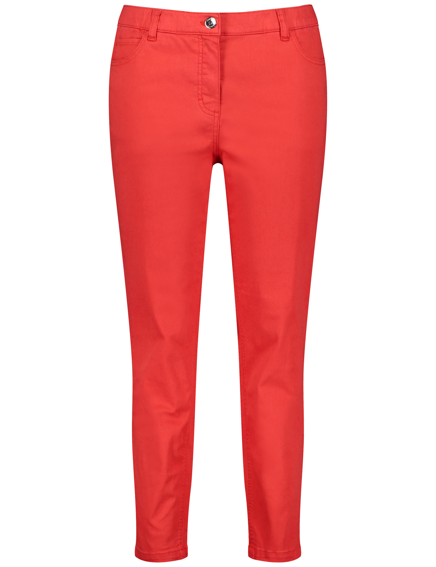 SAMOON Damen Elastische 7/8 Jeans Betty Baumwolle Rot, 42 von SAMOON