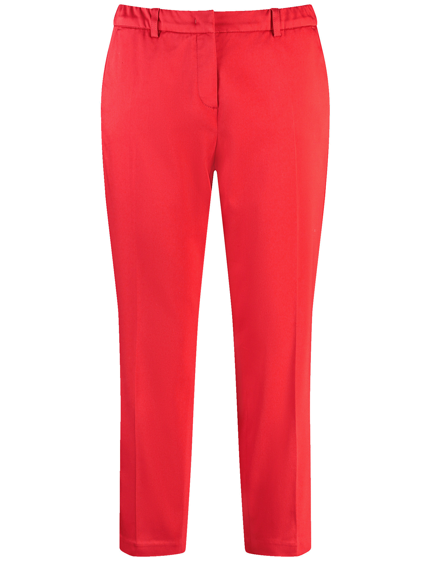 SAMOON Damen Gepflegte 7/8 Hose Greta Baumwolle Rot, 42 von SAMOON