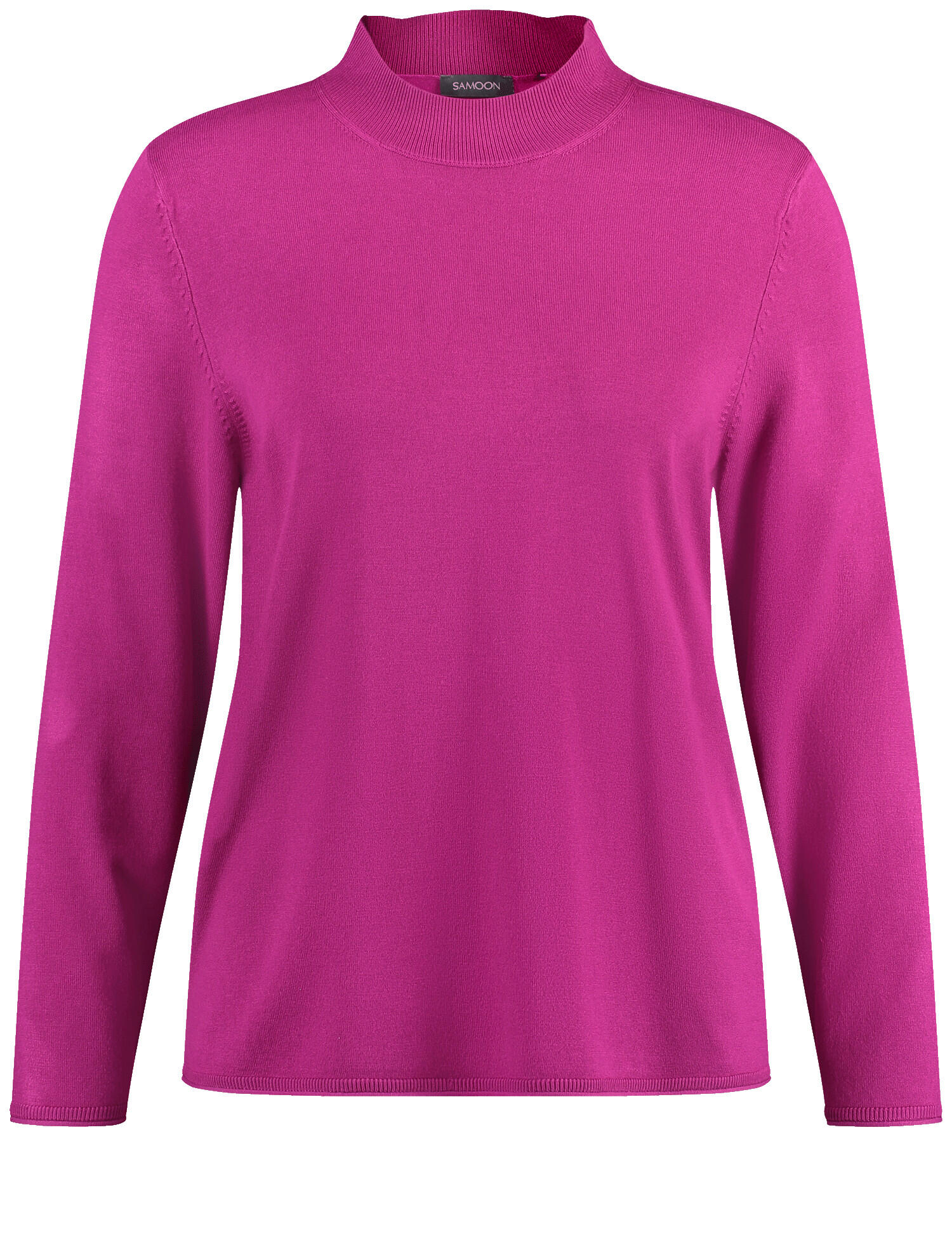 SAMOON - Feinstrick Pullover mit Turtleneck amazing pink - Gr. - 48 von SAMOON