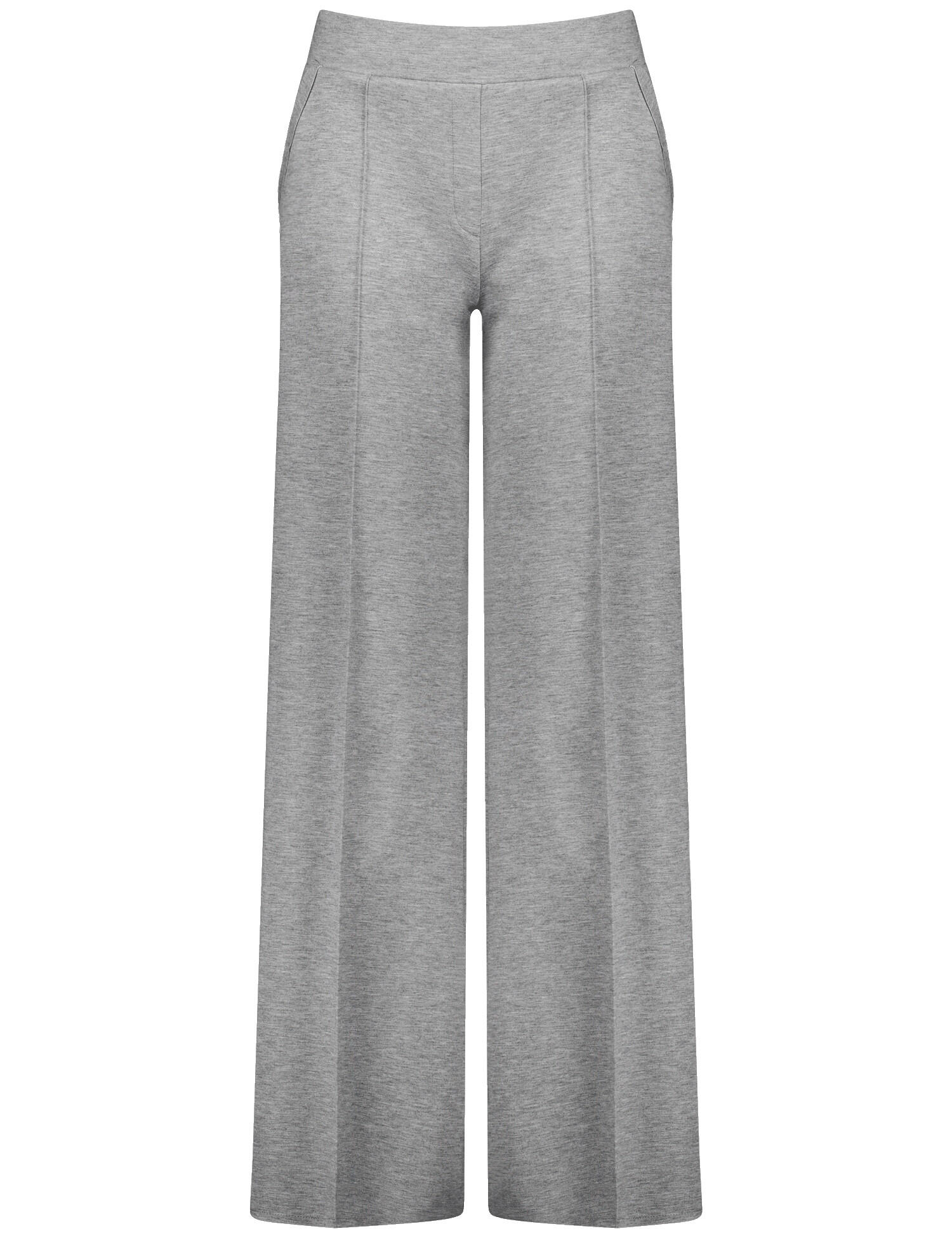 SAMOON - HOSE GEWIRKE (LEGGIN mid grey melange - Gr. - 50 von SAMOON