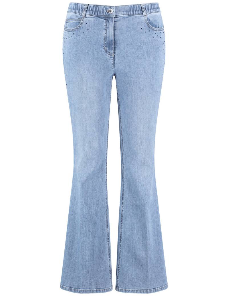 SAMOON - HOSE JEANS LANG blue denim - Gr. - 48 von SAMOON