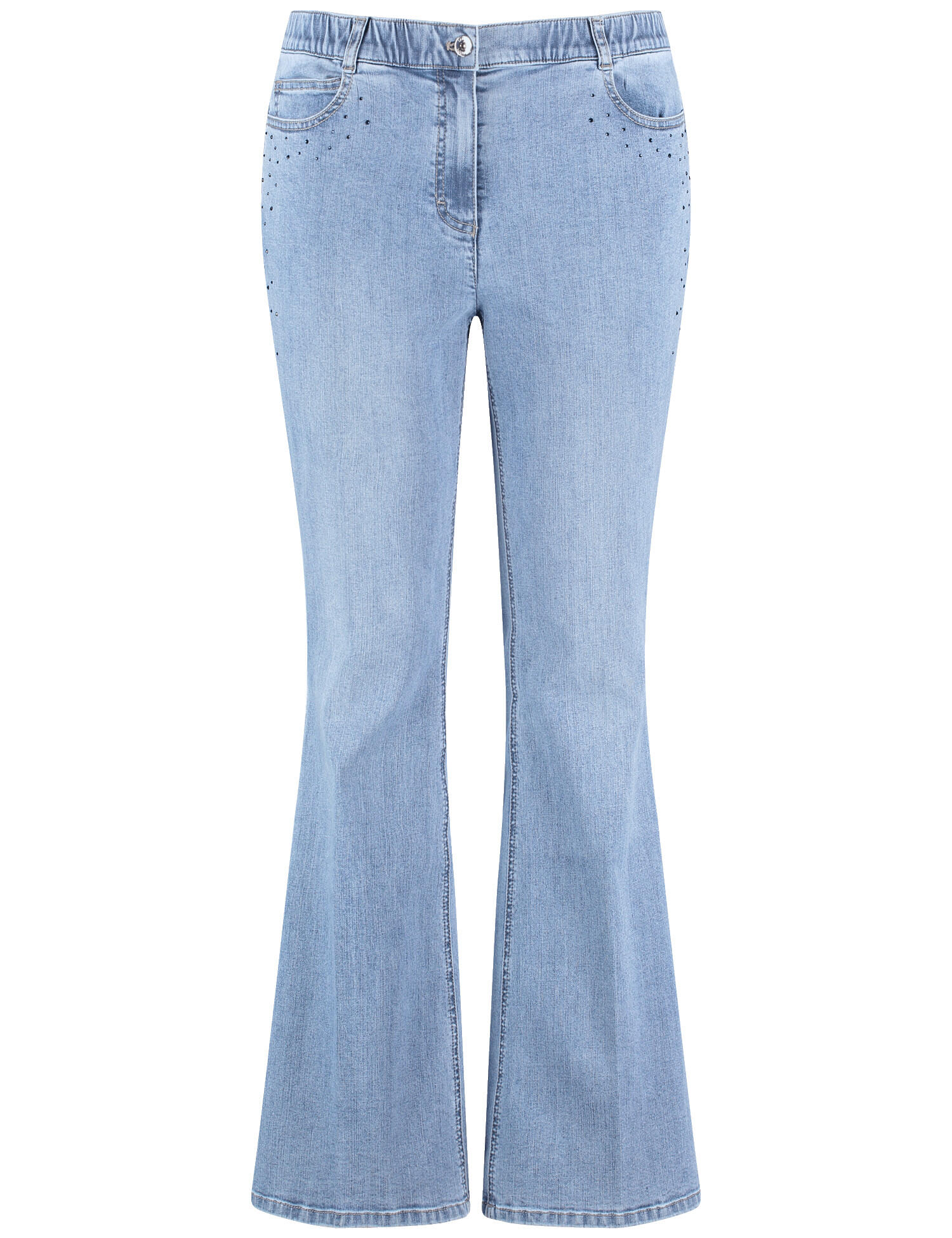 SAMOON - HOSE JEANS LANG blue denim - Gr. - 50 von SAMOON