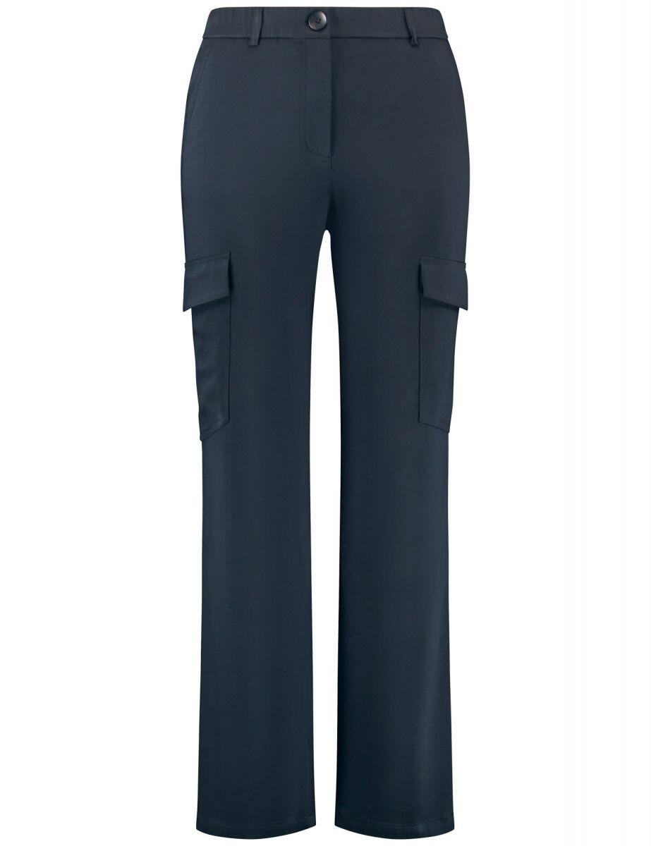 SAMOON - Hose mit aufgesetzten Taschen blau - Gr. - 52 von SAMOON