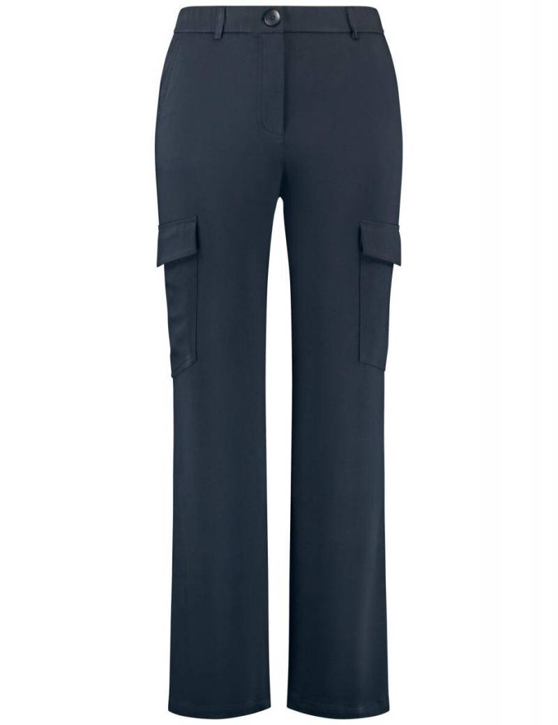 SAMOON - Hose mit aufgesetzten Taschen blau - Gr. - 52 von SAMOON