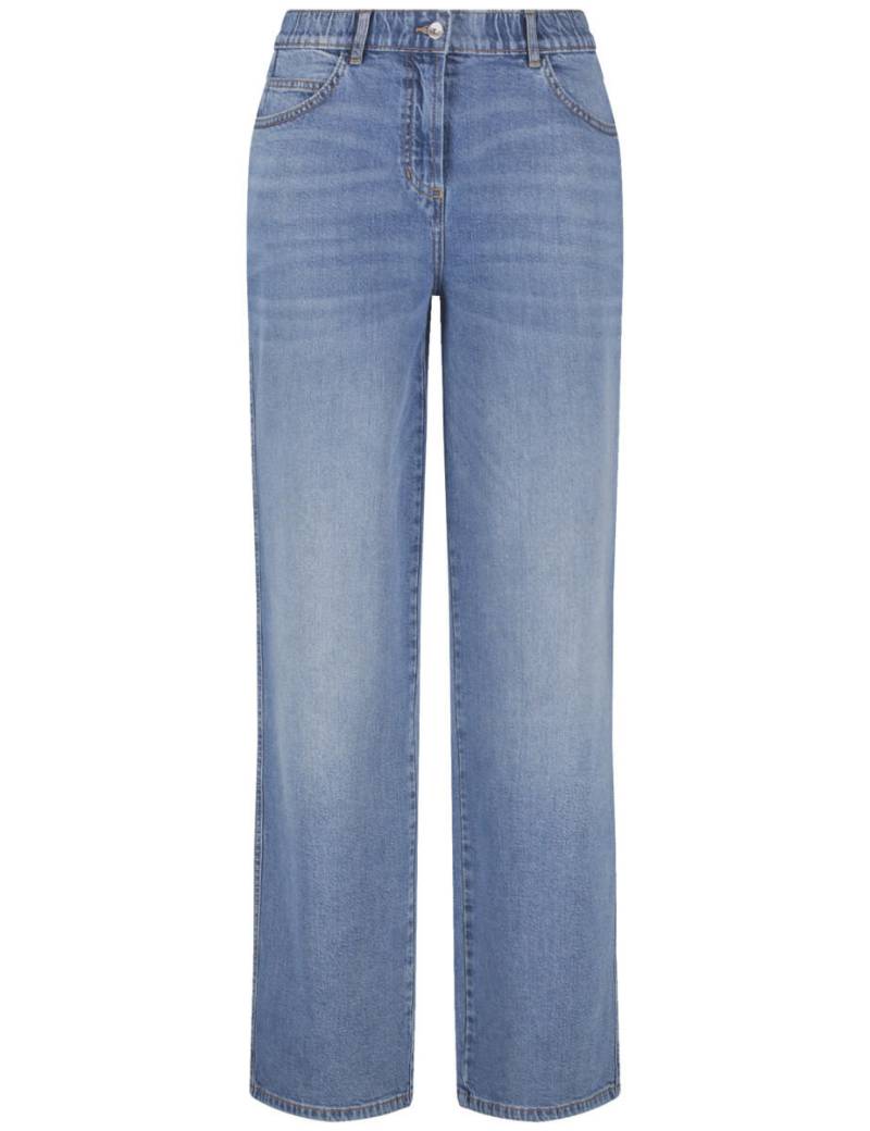 SAMOON - Jeans mit weitem Bein - Carlotta blau - Gr. - 44 von SAMOON