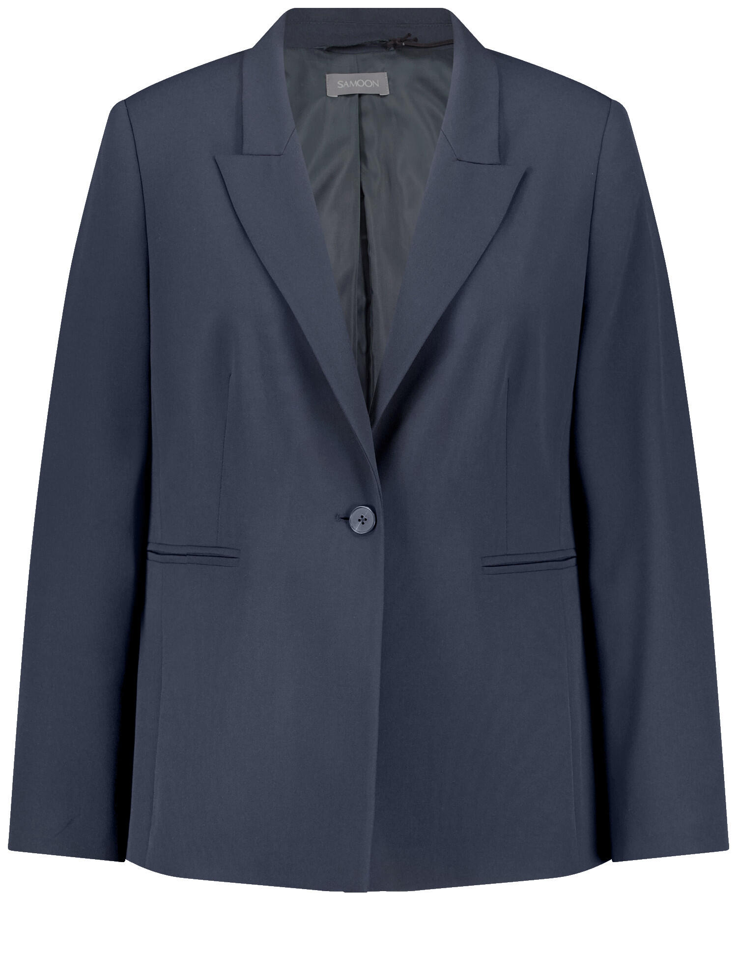 SAMOON - Klassischer Blazer mit Paspeltaschen dark lake blue - Gr. - 54 von SAMOON