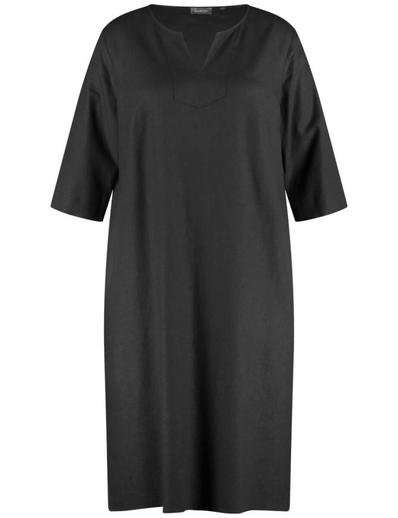 SAMOON - Kleid unifarben schwarz - Gr. - 48 von SAMOON