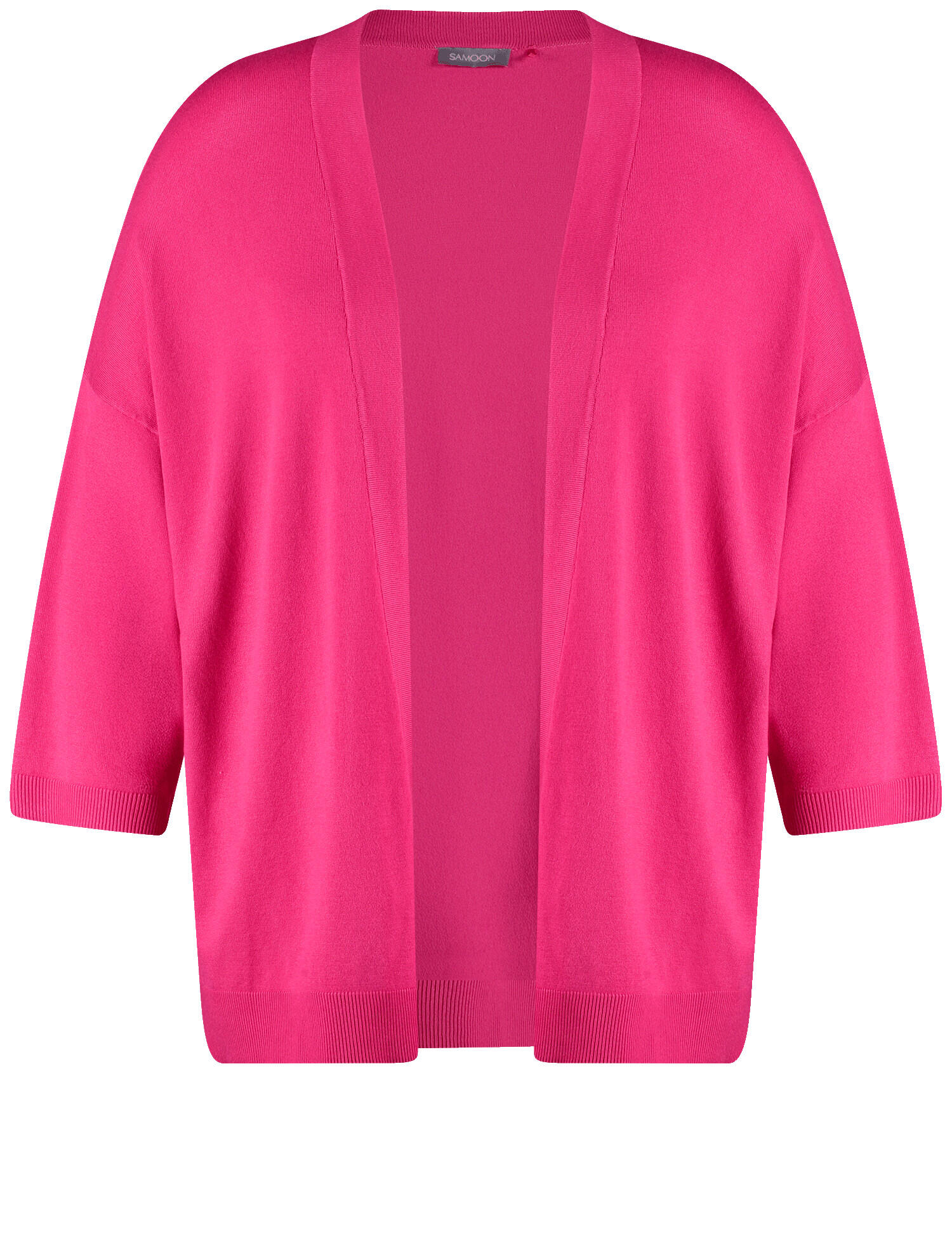 SAMOON - Lässige Strickjacke mit halbem Arm barberry red - Gr. - 46 von SAMOON
