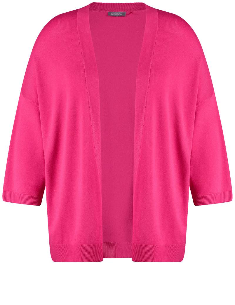 SAMOON - Lässige Strickjacke mit halbem Arm barberry red - Gr. - 46 von SAMOON