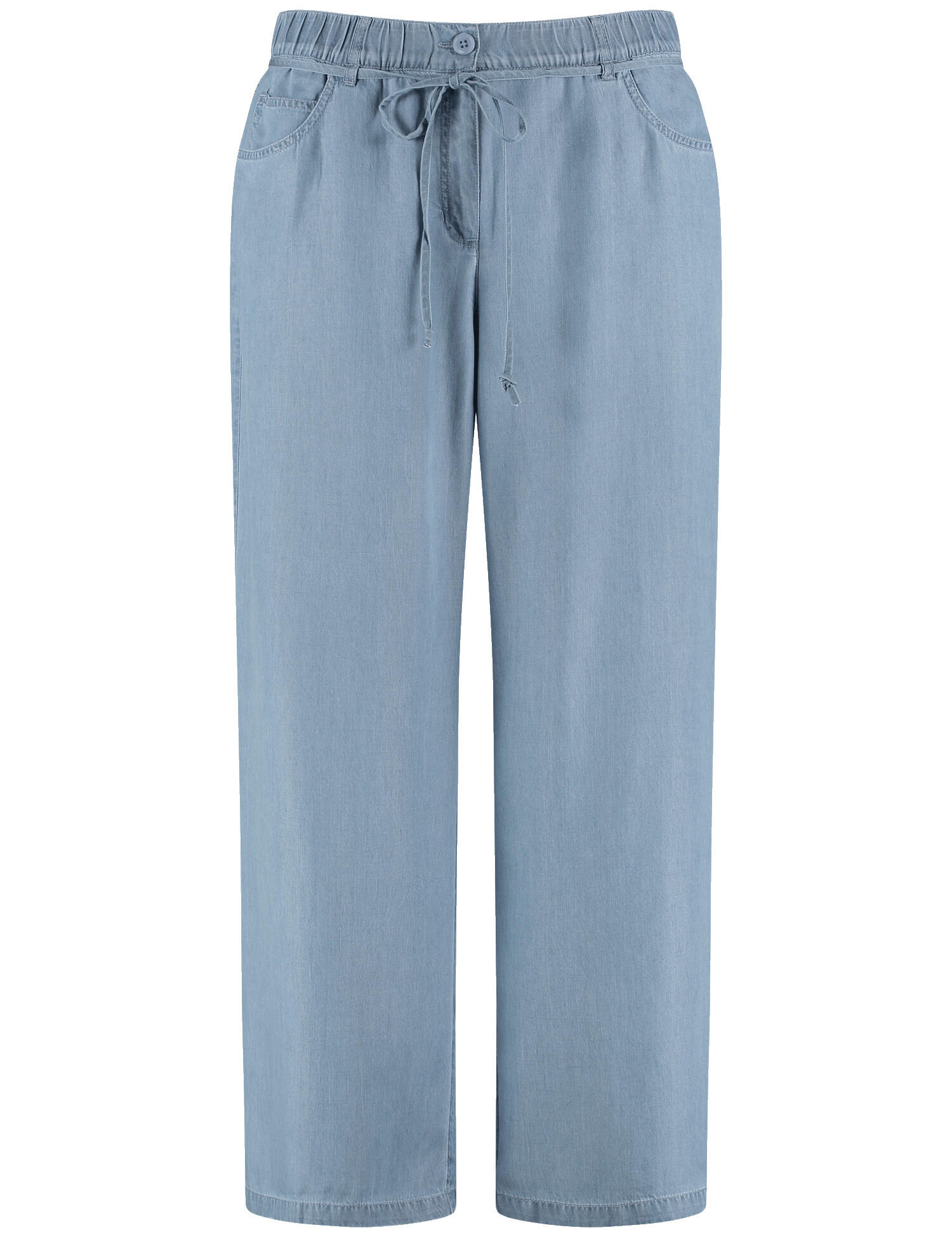 SAMOON - Leichte Sommerhose in Jeans-Optik Carlotta light blue denim - Gr. - 48 von SAMOON
