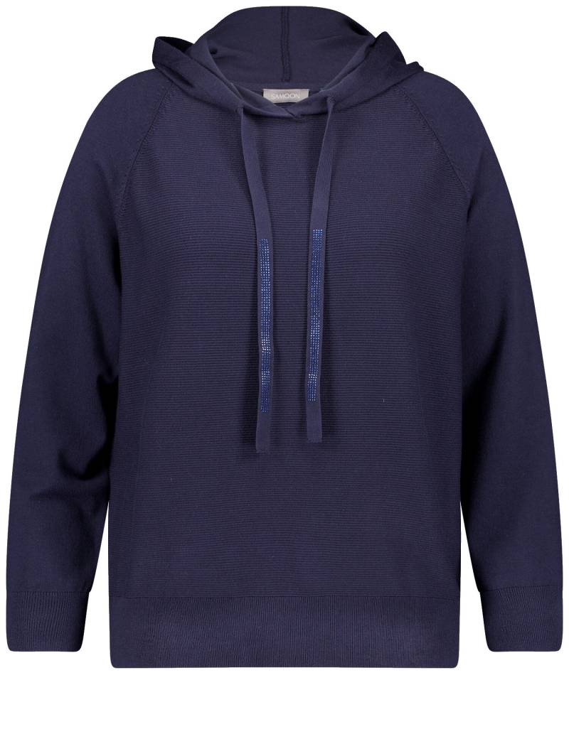 SAMOON - PULLOVER 1/1 ARM dark lake blue - Gr. - 48 von SAMOON