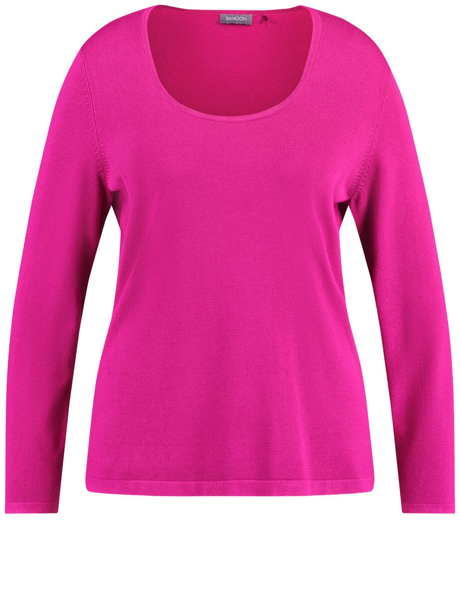 SAMOON - Pullover aus Feinstrick pink - Gr. - 46 von SAMOON