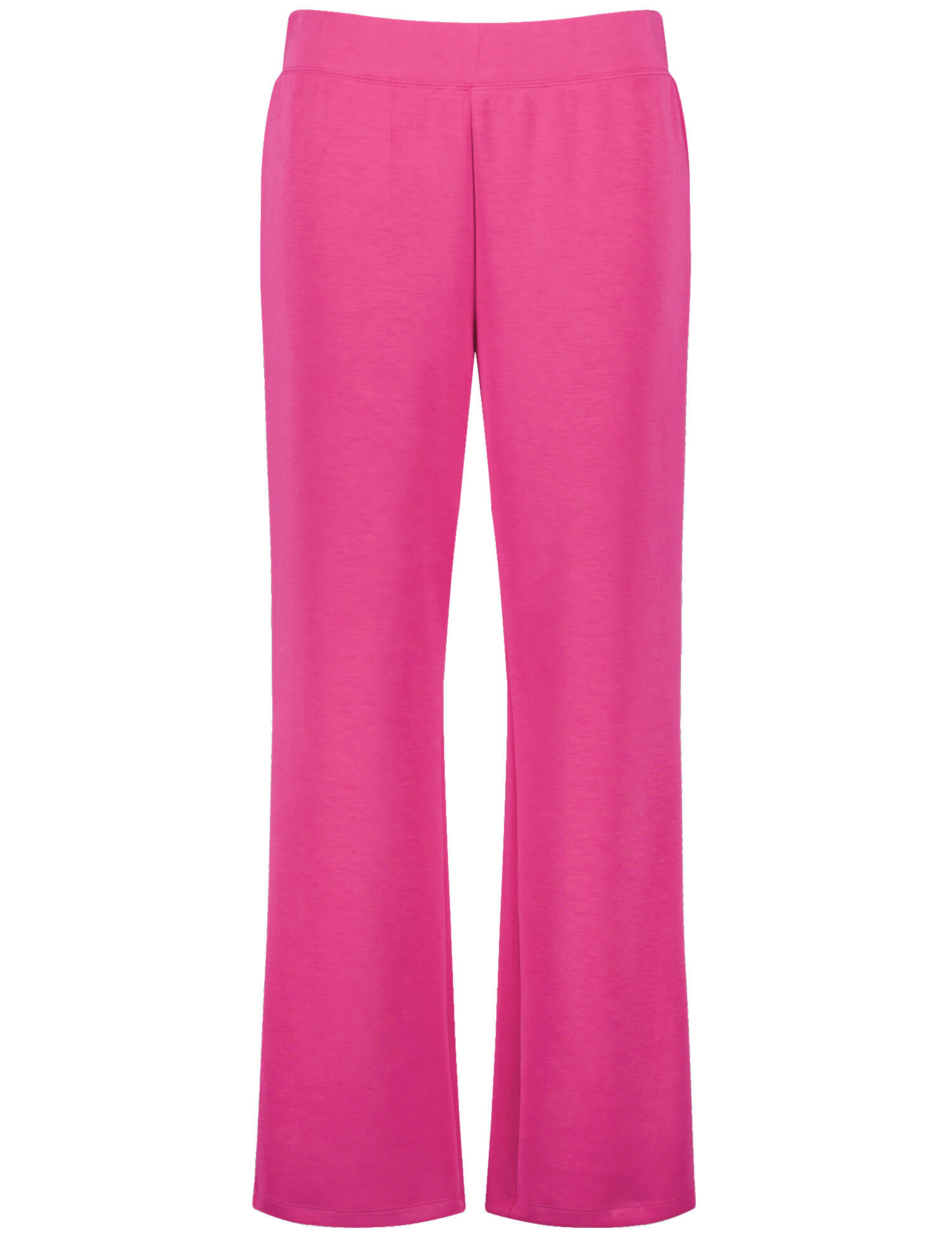 SAMOON - Schlupfhose aus Sandy Washed Sweat magenta - Gr. - 52 von SAMOON