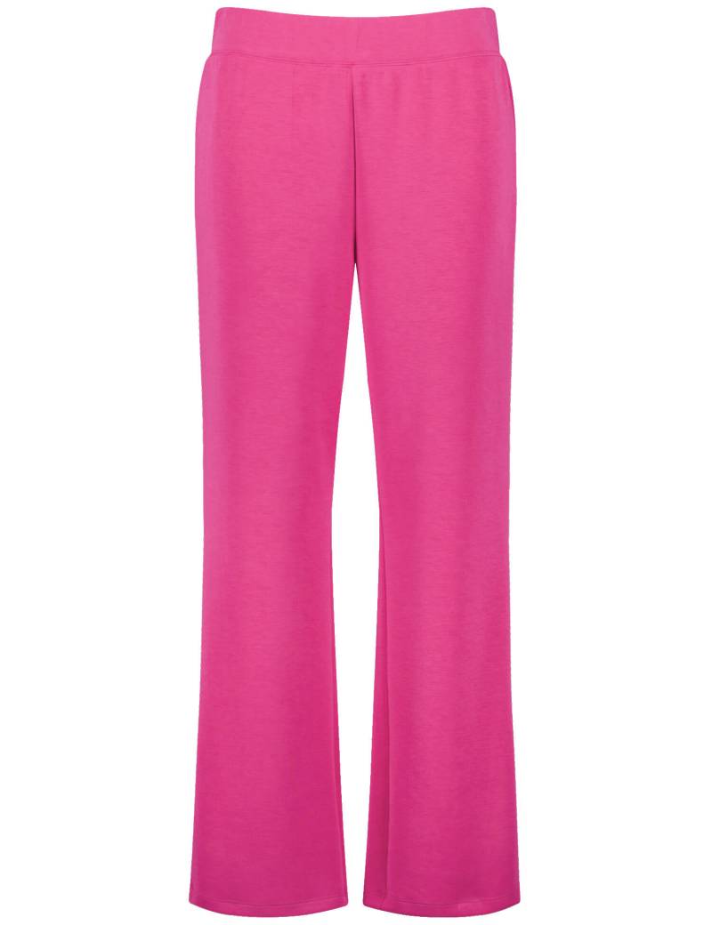 SAMOON - Schlupfhose aus Sandy Washed Sweat magenta - Gr. - 54 von SAMOON