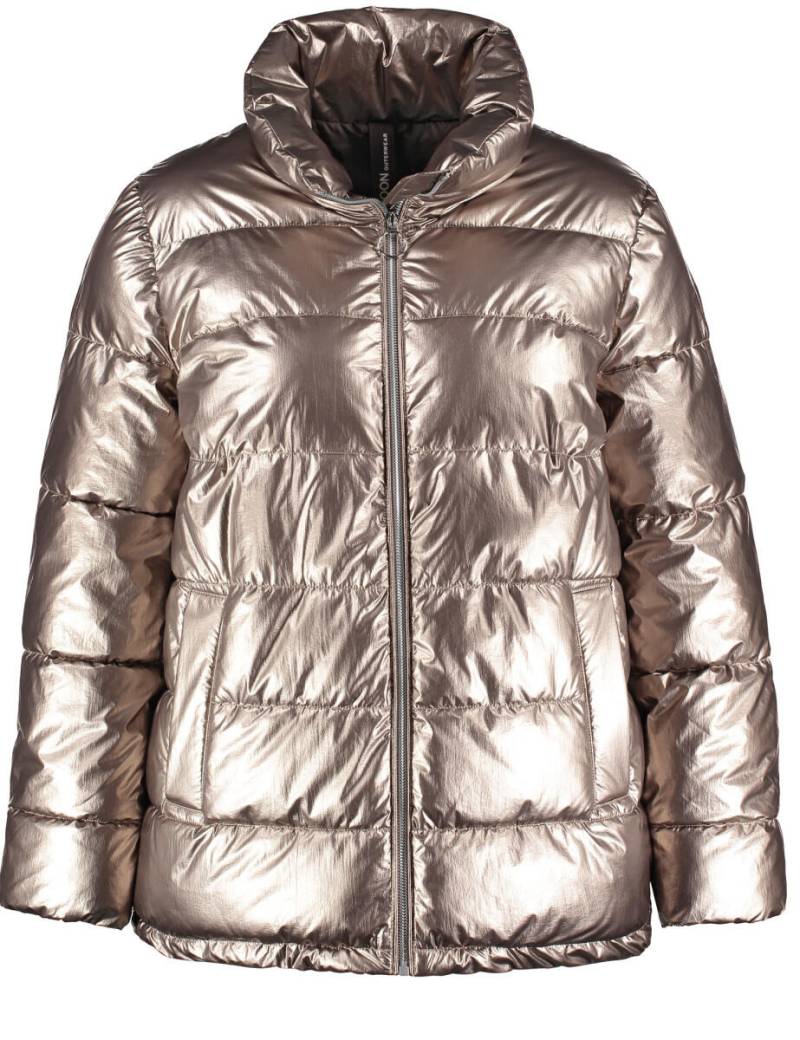 SAMOON - Steppjacke mit Metallic-Optik braun - Gr. - 44 von SAMOON