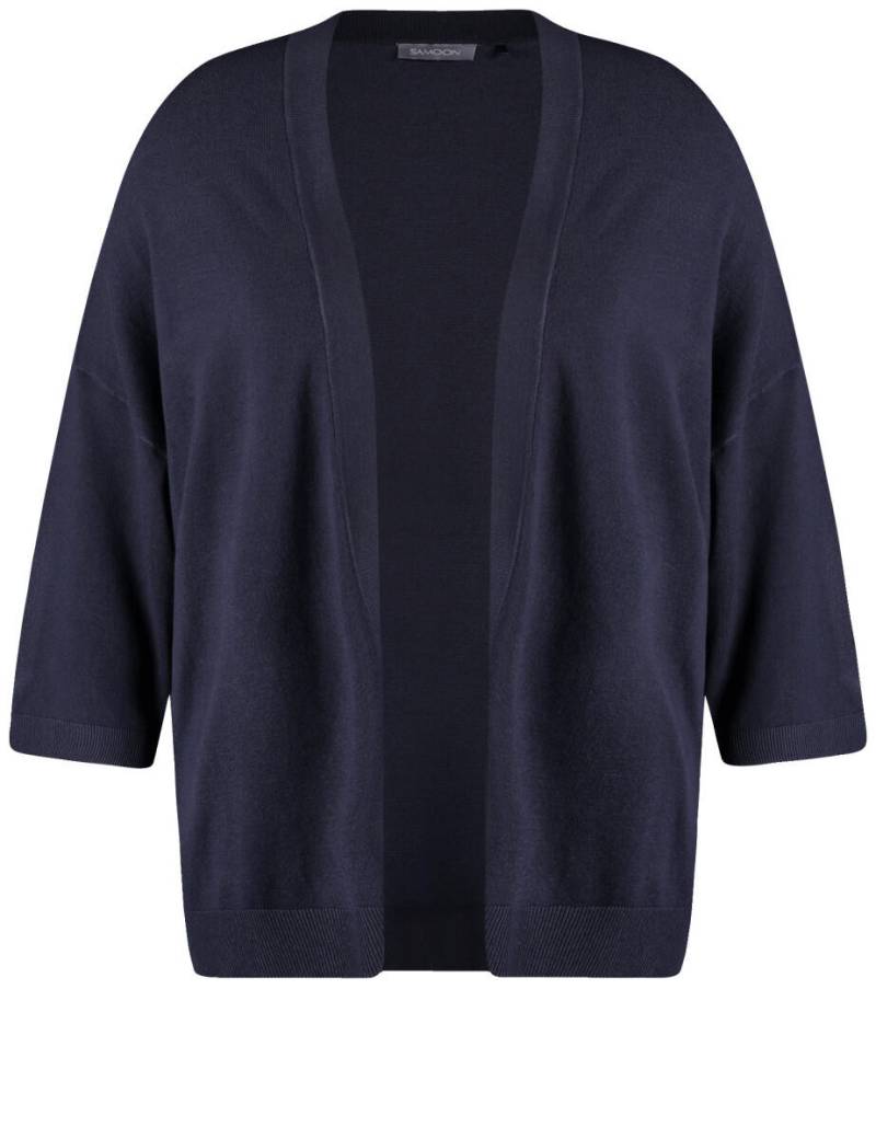 SAMOON - Strickjacke blau - Gr. - 48 von SAMOON