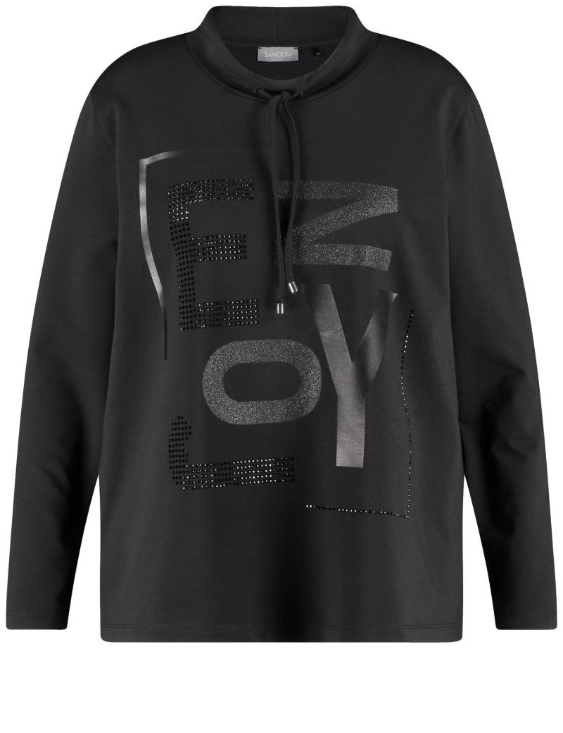 SAMOON - T-SHIRT 1/1 ARM black - Gr. - 48 von SAMOON