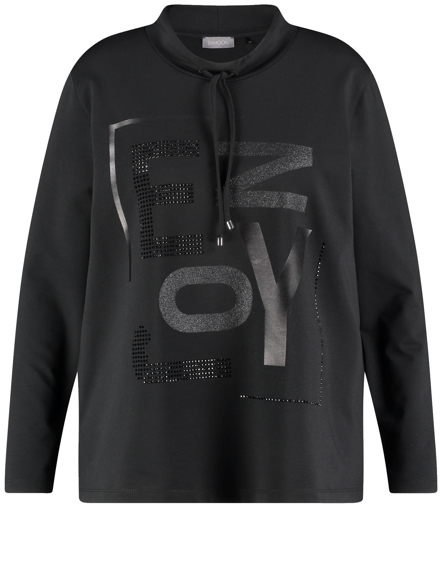 SAMOON - T-SHIRT 1/1 ARM black - Gr. - 54 von SAMOON