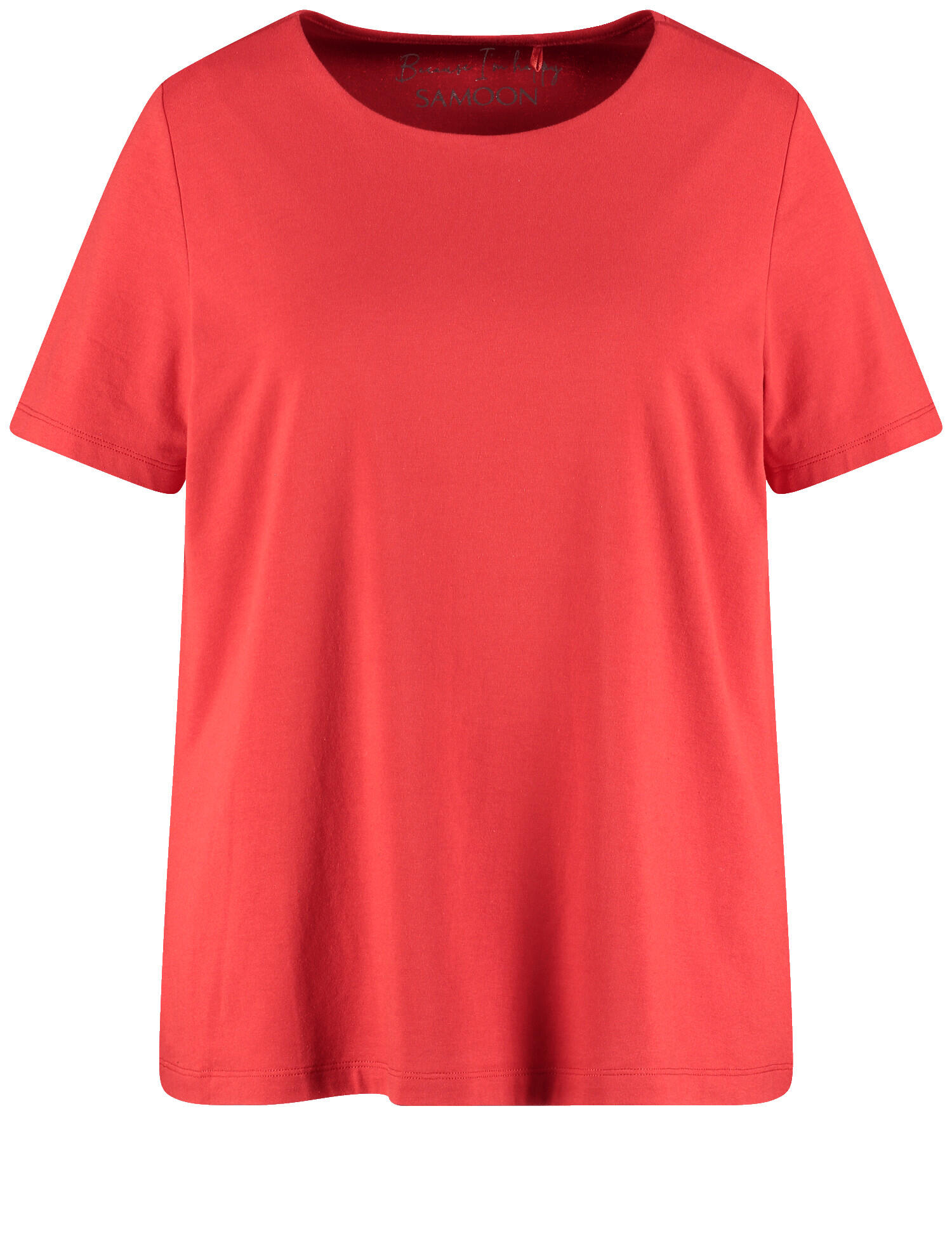 SAMOON - T-SHIRT 1/2 ARM lipstick red - Gr. - 52 von SAMOON